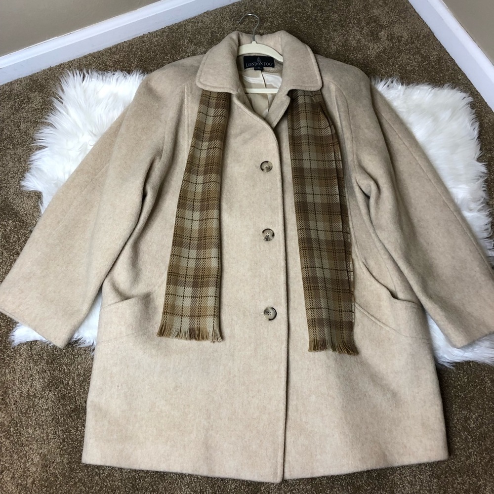 London Fog single breasted wool peacoat